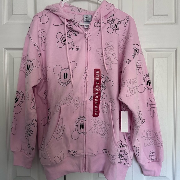 Disney Tops - Disney Pink Mickey Mouse Hoodie